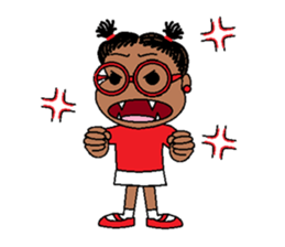 Jasmine in pigtails sticker #2860404