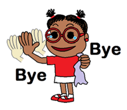 Jasmine in pigtails sticker #2860406