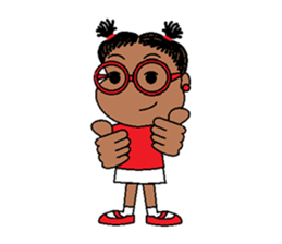 Jasmine in pigtails sticker #2860409