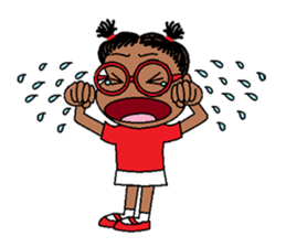 Jasmine in pigtails sticker #2860410