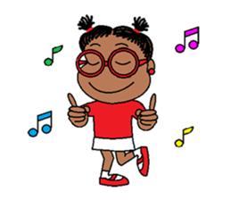 Jasmine in pigtails sticker #2860412