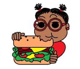 Jasmine in pigtails sticker #2860414