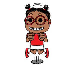 Jasmine in pigtails sticker #2860420