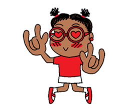 Jasmine in pigtails sticker #2860424