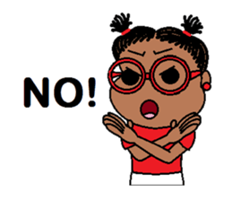 Jasmine in pigtails sticker #2860425