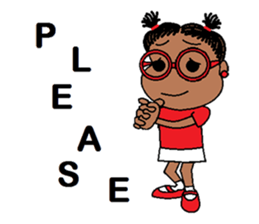 Jasmine in pigtails sticker #2860428