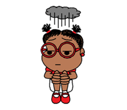 Jasmine in pigtails sticker #2860430