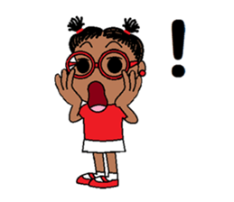 Jasmine in pigtails sticker #2860431