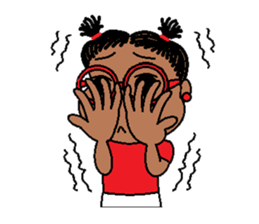 Jasmine in pigtails sticker #2860432