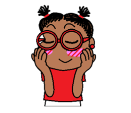 Jasmine in pigtails sticker #2860433