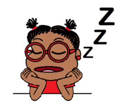 Jasmine in pigtails sticker #2860434