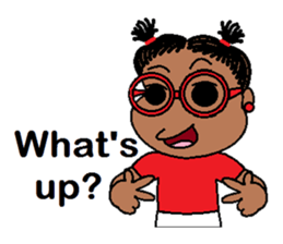 Jasmine in pigtails sticker #2860440