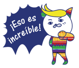 funny cat&cab Spanish sticker #2860713