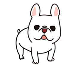 French Bulldog BOO sticker #2861043