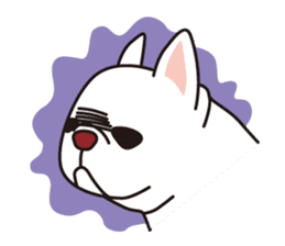 French Bulldog BOO sticker #2861078