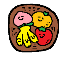 a fruit basket sticker #2861281