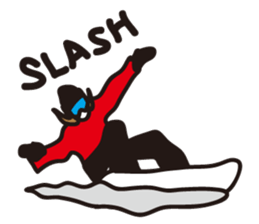 'who' knows that girl snowboader? sticker #2862058