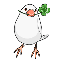 Cute Java sparrow stamp