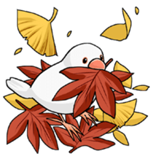 Cute Java sparrow stamp sticker #2862297