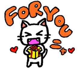 Joy, anger, humor and pathos cat sticker #2864840