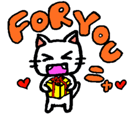 Joy, anger, humor and pathos cat sticker #2864840