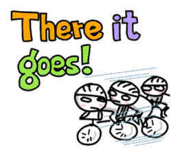 People who like a bicycle. sticker #2865212