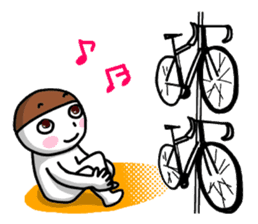 People who like a bicycle. sticker #2865238