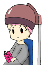 TyrannosaurusGirl doesn't take off hat 2 sticker #2865506