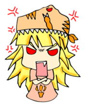 TyrannosaurusGirl doesn't take off hat 2 sticker #2865512