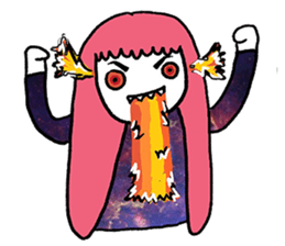 chillin' girl sticker #2865757