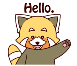 Red panda Ichiro Yoshida(English) sticker #2866003