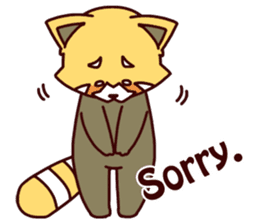 Red panda Ichiro Yoshida(English) sticker #2866017