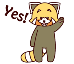 Red panda Ichiro Yoshida(English) sticker #2866024