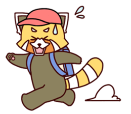 Red panda Ichiro Yoshida(English) sticker #2866039