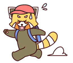 Red panda Ichiro Yoshida(English) sticker #2866039