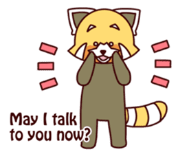 Red panda Ichiro Yoshida(English) sticker #2866042