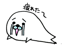 yarukinashi azarashi sticker #2866490