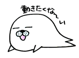 yarukinashi azarashi sticker #2866492