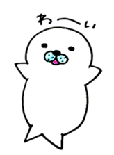 yarukinashi azarashi sticker #2866517