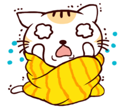 Towel Cat sticker #2867008