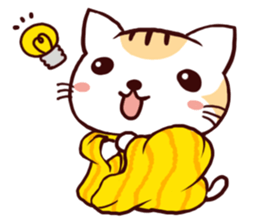 Towel Cat sticker #2867035