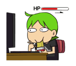 Green Boy Gamer sticker #2867267