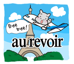 Hippopotamus to fly out into the world sticker #2867885