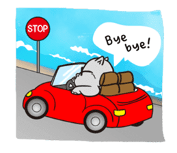 Hippopotamus to fly out into the world sticker #2867886