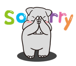 Hippopotamus to fly out into the world sticker #2867890