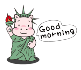 Hippopotamus to fly out into the world sticker #2867898