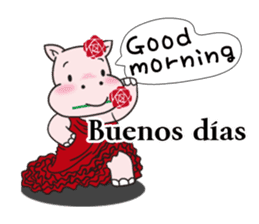 Hippopotamus to fly out into the world sticker #2867900