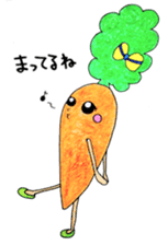 She is carrot. sticker #2869185