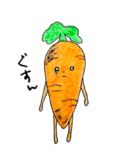 She is carrot. sticker #2869192