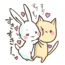 Everyday of rabbit and cat sticker #2869306